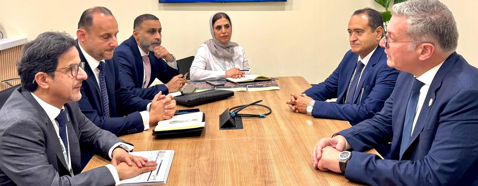 Badawi explores energy partnerships with TotalEnergies, ADNOC at Gastech 2025

